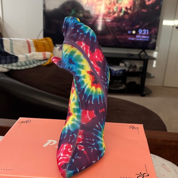 Vibrant Tie-Dye Stiletto Heels - Picture 2 of 3